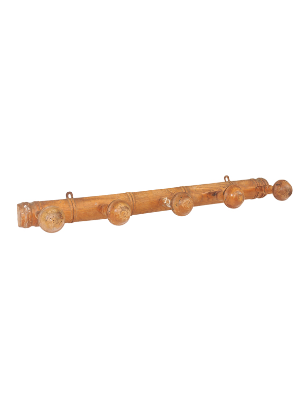 Faux Bamboo English Pine Coat / Hat Rack , ca. 1920