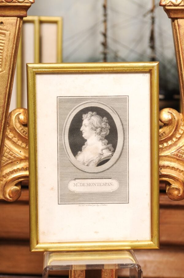 Set of 8 Giltwood Framed Cameo Engravings, France 19th Century - Image 14