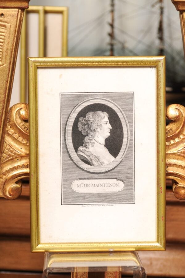 Set of 8 Giltwood Framed Cameo Engravings, France 19th Century - Image 16