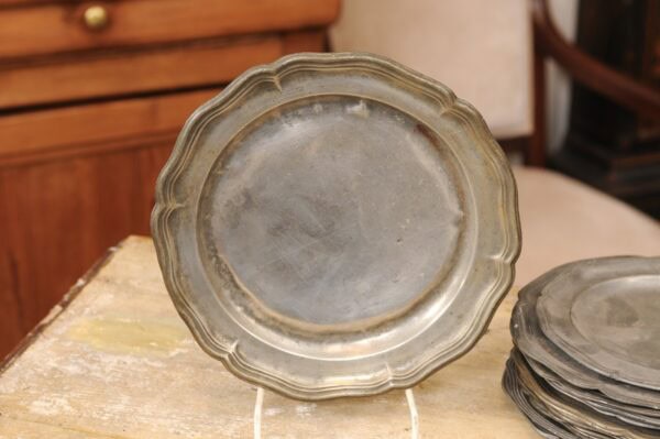 Set of 24 Pieces Pewter , 19th & 18th Century - Image 13
