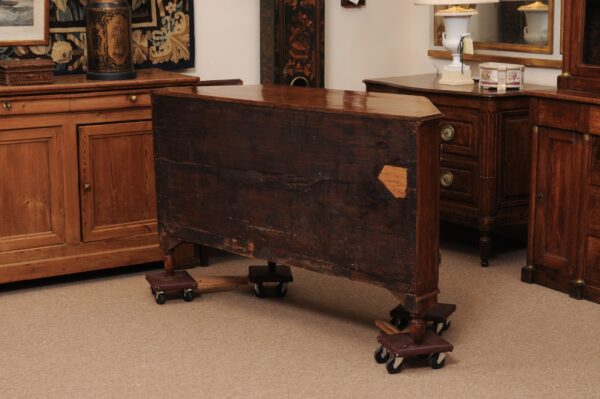 Late 18th Century Italian Walnut Credenza with Canted Sides & 4 Doors - Image 8