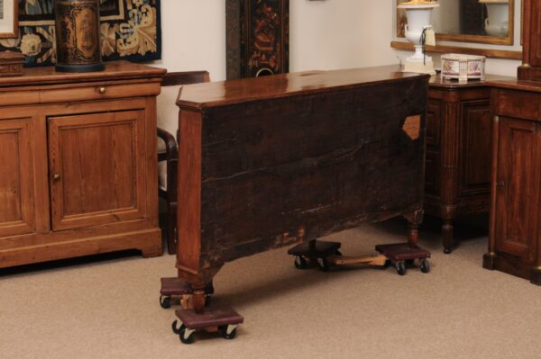 Late 18th Century Italian Walnut Credenza with Canted Sides & 4 Doors - Image 10