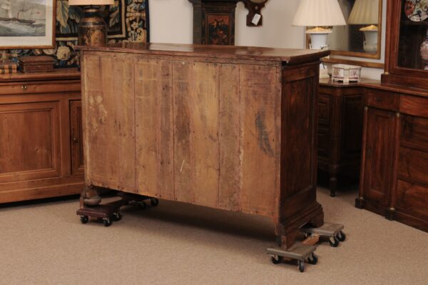 17th Century Italian Tuscan Walnut Credenza with 2 Paneled Cabinet Doors and ending in Bracket Feet - Image 7