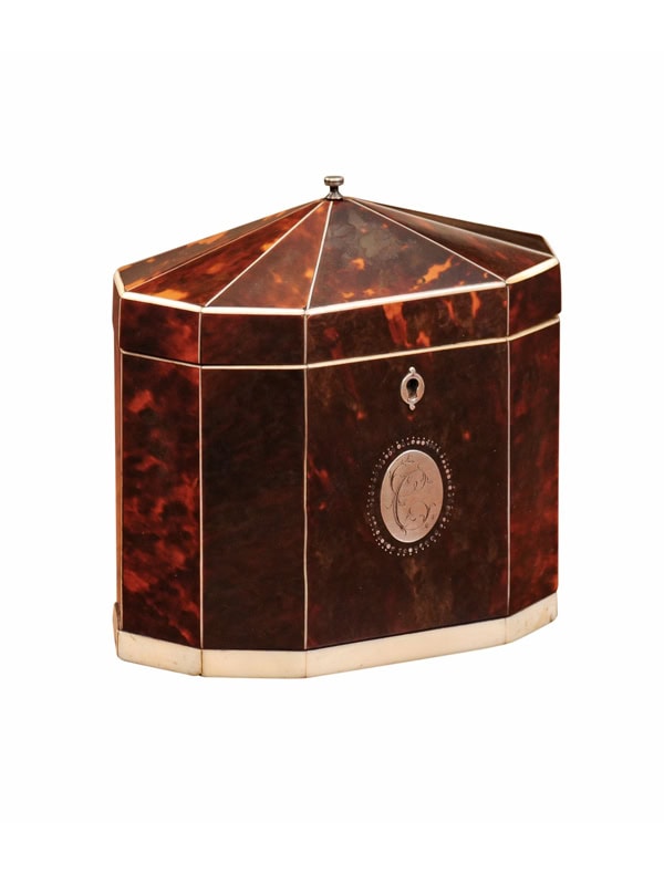 Tortoiseshell Tea Caddy, 19th Century England
