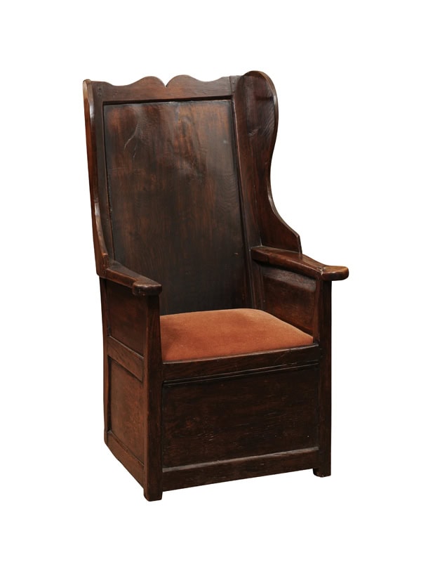 18th Century Welsh Oak Lambing Chair
