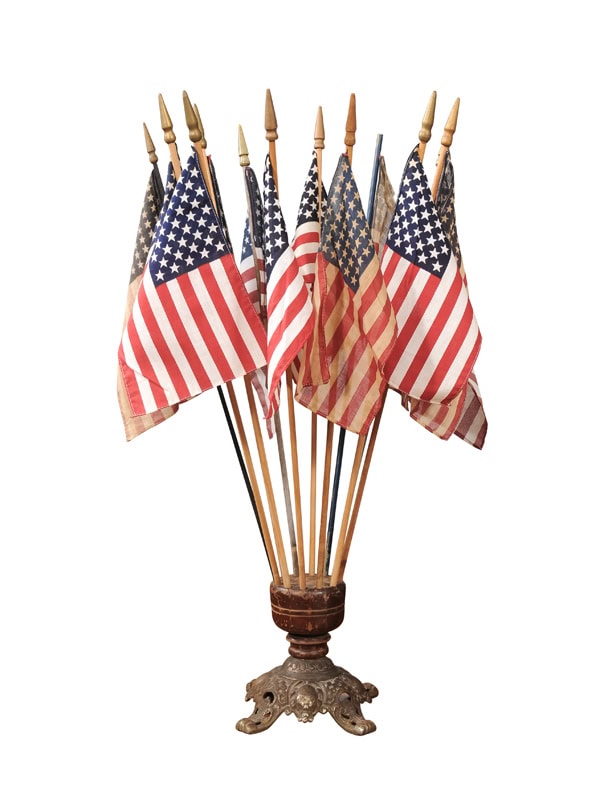 Vintage American Flag Shop Display