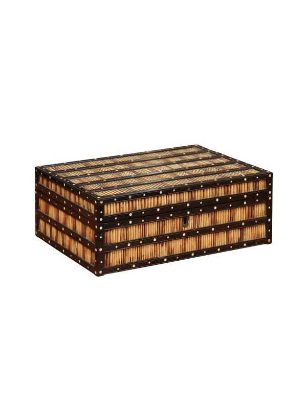 Large Rectangular Quill Box, ca. 1890