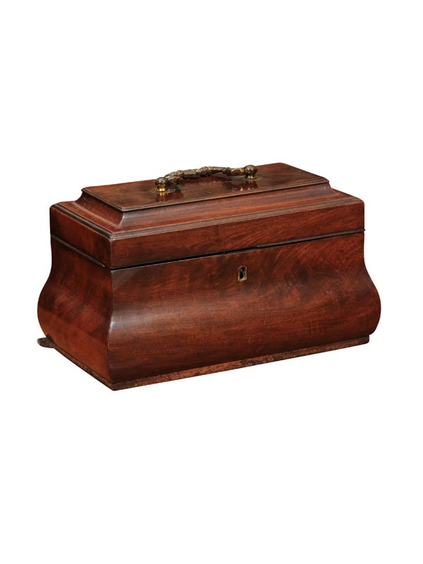 18th Century Georgian Mahogany Tea Caddy