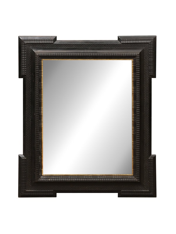 Italian Ebonized Rectangular Mirror, ca. 1900