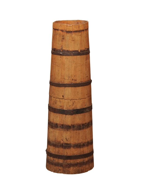 Tall 19th Century Pine English Barrel