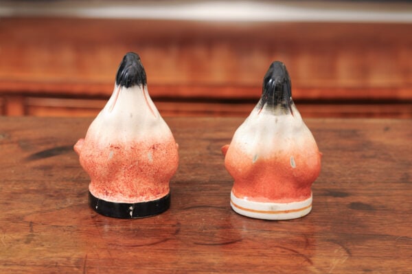 Set of 2 English Antique Fox Head Stirrup Cups - Image 13