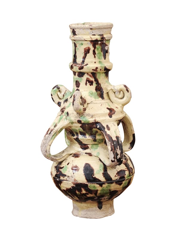 18th Century French Glazed Pottery Roof Finial