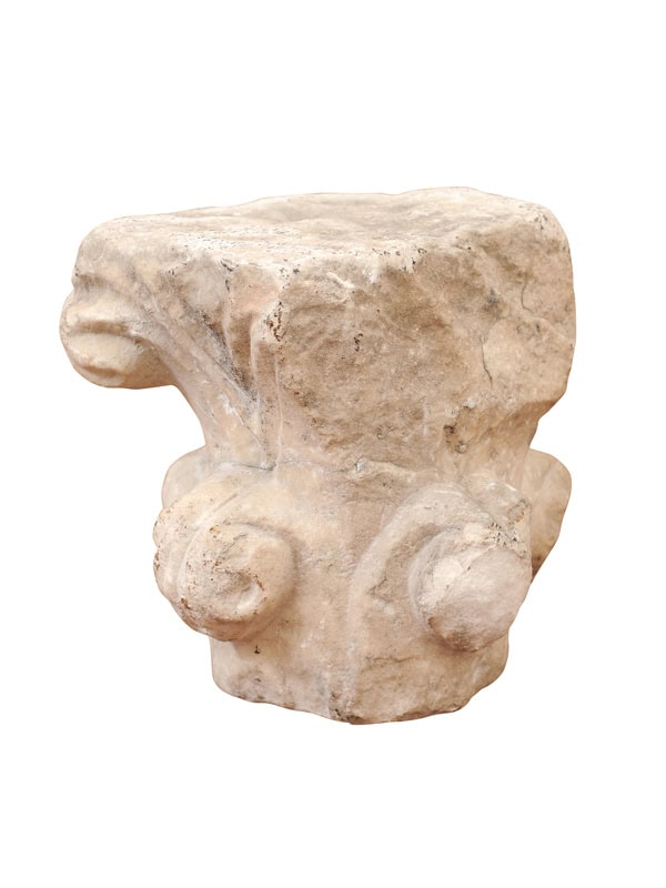 17th Century French Carved Marble Capital