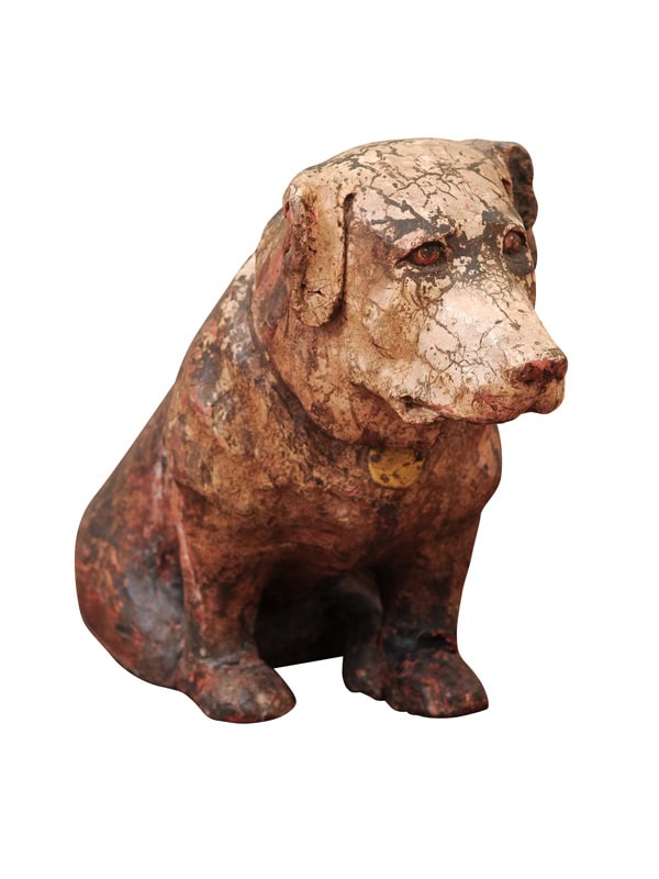 19th Century French Wax Dog