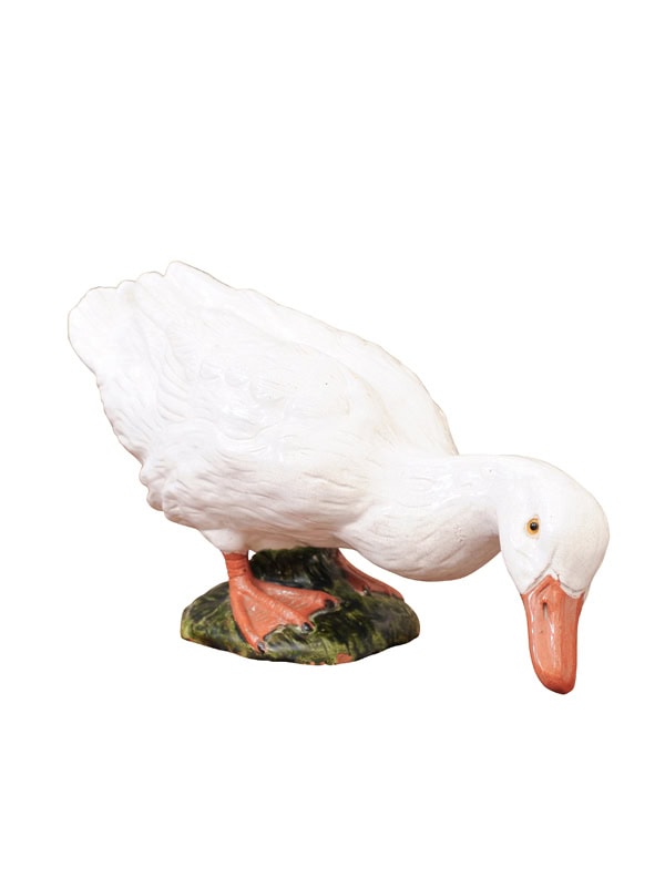Ceramic Goose & Base, France ca. 1900