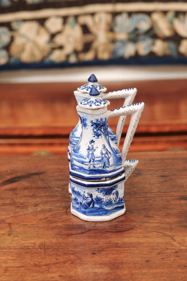 Pair of 18th Century Delft Blue & White Cruet Set - Image 13