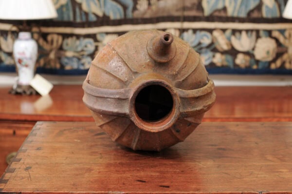 Large 19th Century French Pottery Oil Jar with Handles - Image 13