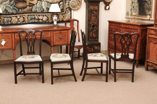 Set of 8 English Chippendale Style Mahogany Dining Chairs (2 arms & 6 sides), Late 19th Century - Image 14