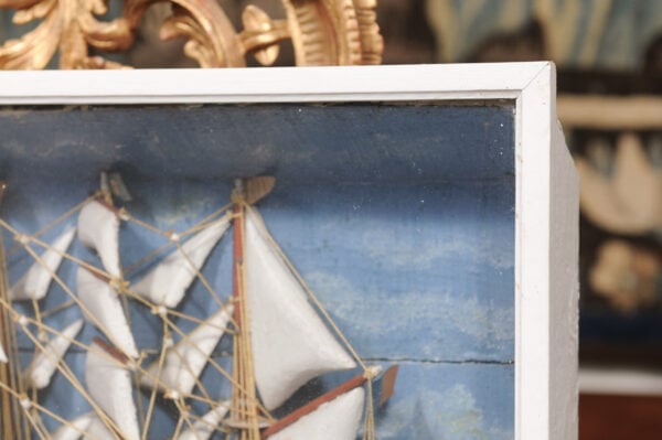 19th Century French Sailboat Diorama - Image 15