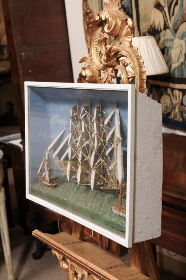 19th Century French Sailboat Diorama - Image 16
