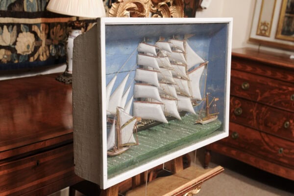 19th Century French Sailboat Diorama - Image 17