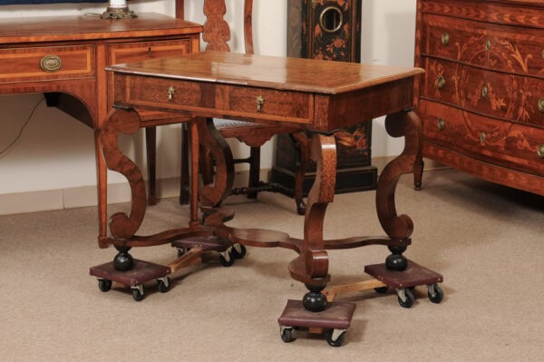 Fine William & Mary Walnut, Sycamore and Seaweed Marquetry Table, Late 17th Century, Hyde Park Collection - Image 14