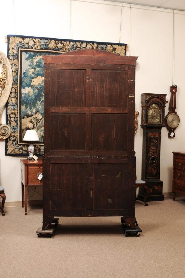 Fine Late 18th Century George III Tulipwood Cross-banded Mahogany Secretary Bookcase with Boxwood Parquetry Inlay, Hyde Park Collection - Image 15