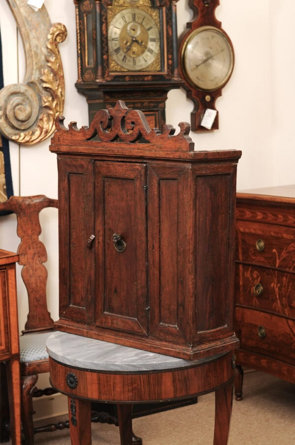 17th Century Italian Walnut Hanging Cabinet ca. 1680 - Image 14