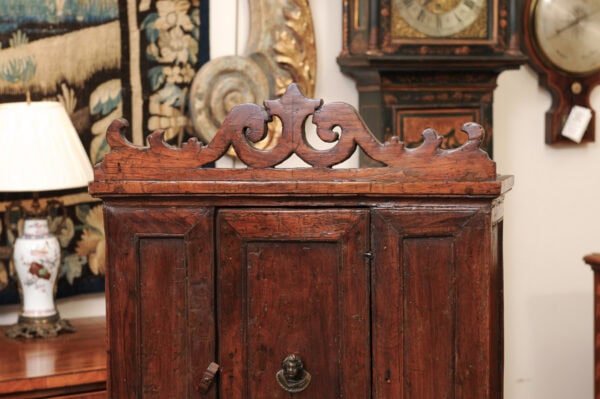 17th Century Italian Walnut Hanging Cabinet ca. 1680 - Image 15