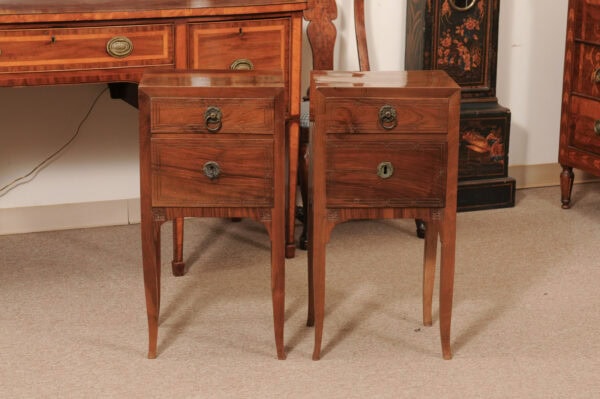 Pair of 19th Century Italian Walnut Commodinis, Venetian - Image 16