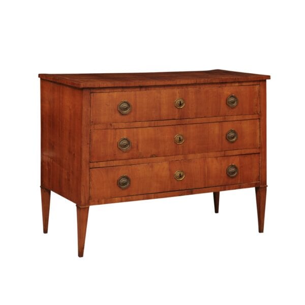 Fruitwood Tuscan Three Drawer Neoclassical Commode ca. 1790 - Image 2