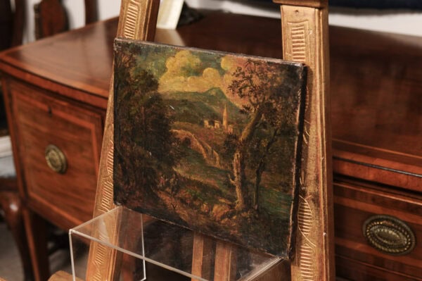 Pair of 18th Century Italian Oil on Canvas Landscape Paintings - Image 12
