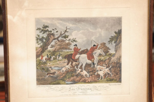 Set of 4 Framed 19th Century English Fox Hunting Engravings - Image 7