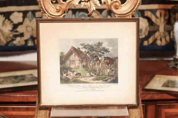 Set of 4 Framed 19th Century English Fox Hunting Engravings - Image 10
