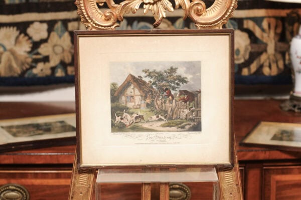 Set of 4 Framed 19th Century English Fox Hunting Engravings - Image 11