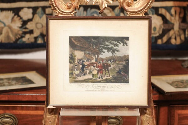 Set of 4 Framed 19th Century English Fox Hunting Engravings - Image 14