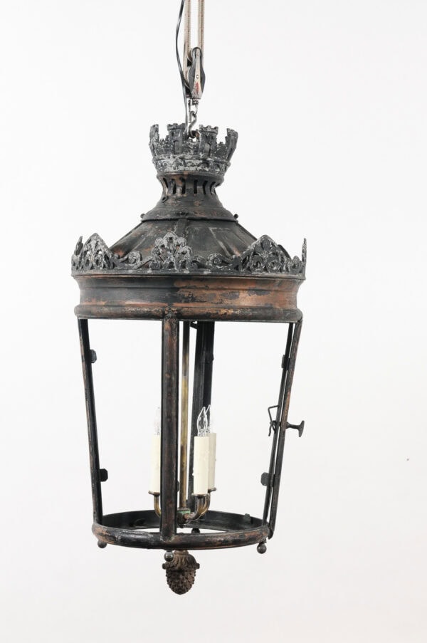 Pair of Large Parisian Copper Street Lanterns, France ca. 1850 - Image 14