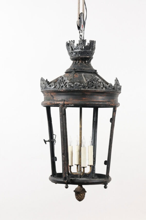 Pair of Large Parisian Copper Street Lanterns, France ca. 1850 - Image 15