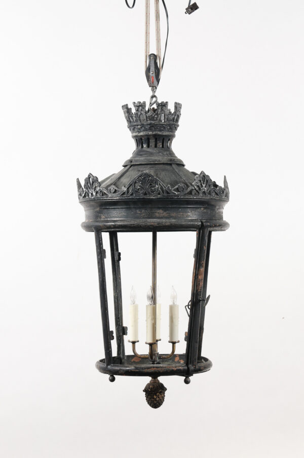 Pair of Large Parisian Copper Street Lanterns, France ca. 1850 - Image 17