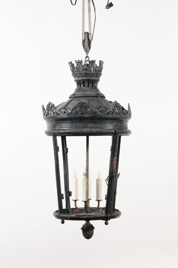 Pair of Large Parisian Copper Street Lanterns, France ca. 1850 - Image 18