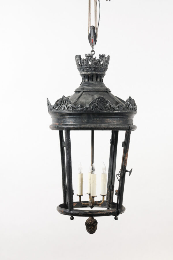 Pair of Large Parisian Copper Street Lanterns, France ca. 1850 - Image 21