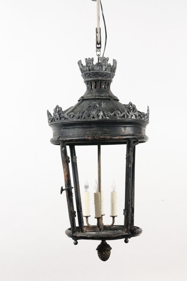 Pair of Large Parisian Copper Street Lanterns, France ca. 1850 - Image 24
