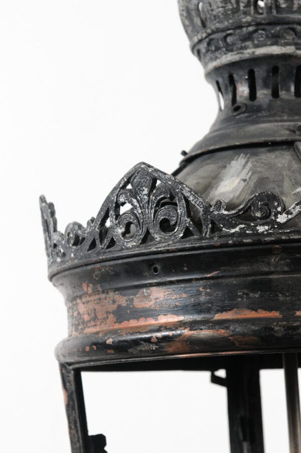 Pair of Large Parisian Copper Street Lanterns, France ca. 1850 - Image 26