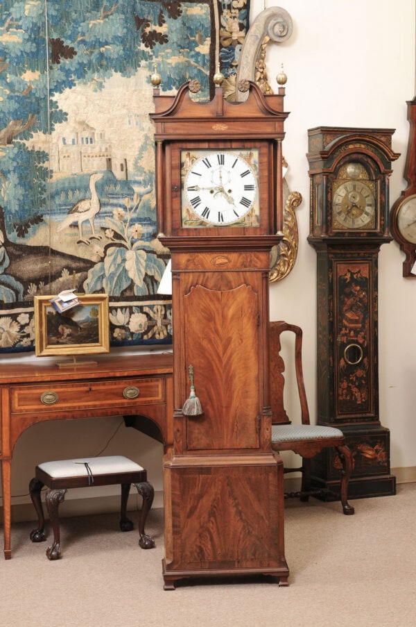 18th Century Scottish Mahogany Longcase Clock with Painted Face - Image 13