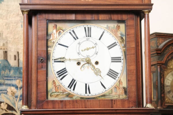18th Century Scottish Mahogany Longcase Clock with Painted Face - Image 15