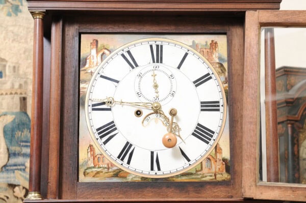18th Century Scottish Mahogany Longcase Clock with Painted Face - Image 17