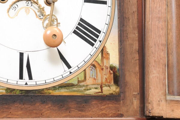 18th Century Scottish Mahogany Longcase Clock with Painted Face - Image 19