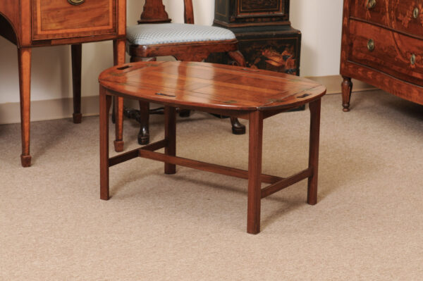 19th Century English Mahogany Butler's Tray Table on Stand - Image 13