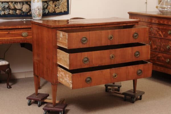 Fruitwood Tuscan Three Drawer Neoclassical Commode ca. 1790 - Image 4