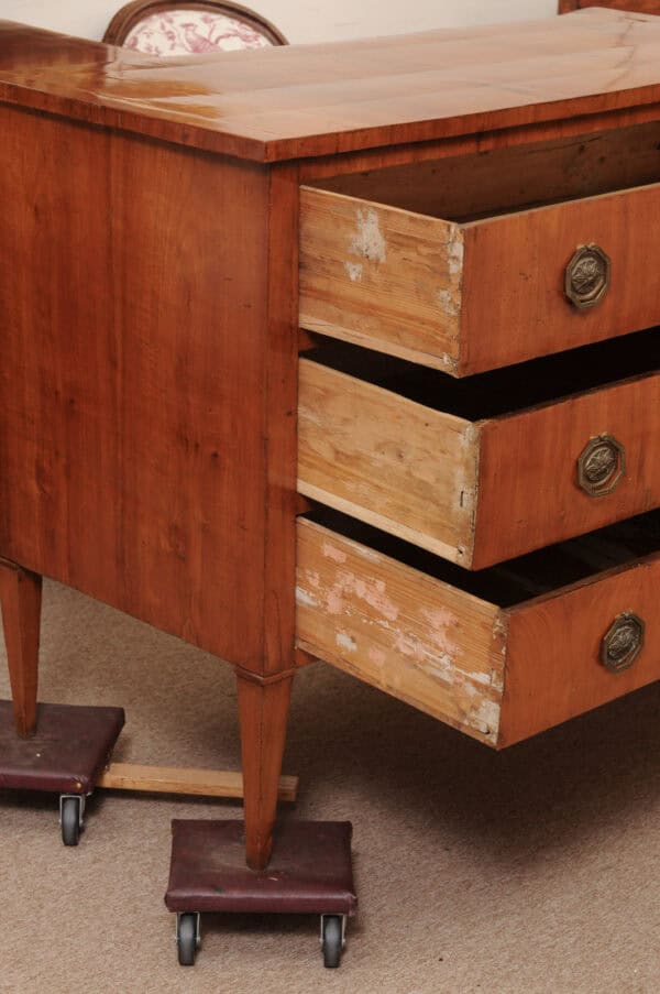 Fruitwood Tuscan Three Drawer Neoclassical Commode ca. 1790 - Image 5